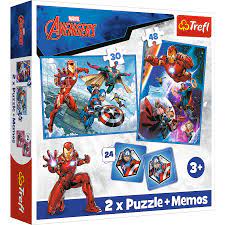 000755 Puzzle 2in1+Memos"Eroii in actiune"