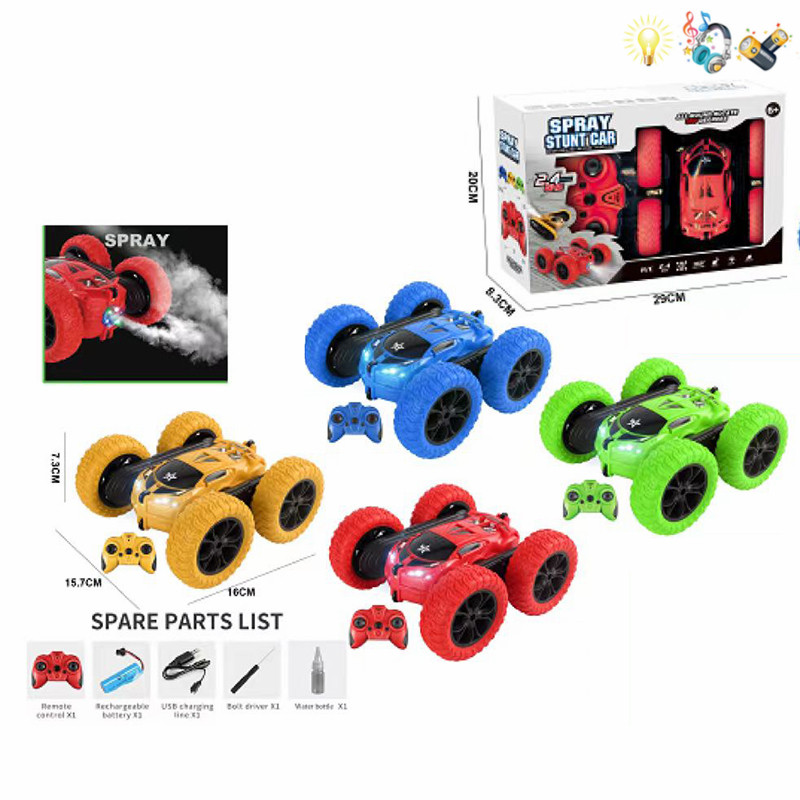 002694 Masina Stunt cu muzica si lumini cu R/C cu acumulator