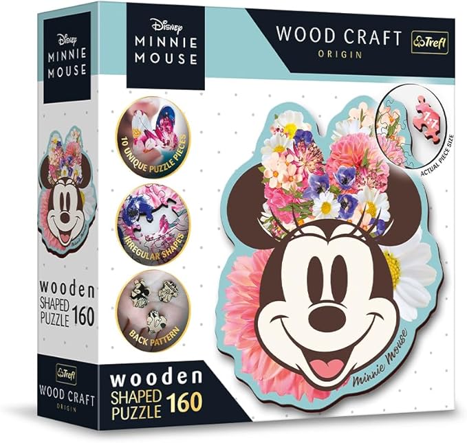 007820 Puzzle din lemn 160. "Minnie Mouse elegantă"