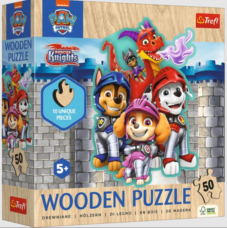 007831 Puzzle din lemn 50 "Patrula catelusilor"