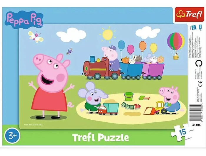009252 Puzzle 15 " Happy train / Peppa Pig"