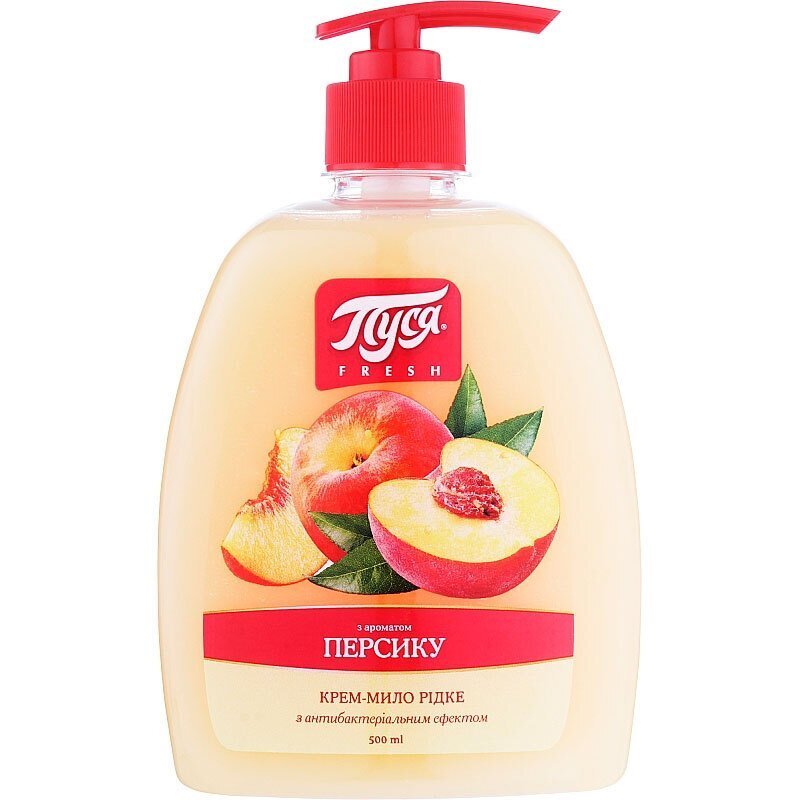 010603 Săpun lichid cremă "Pusea" Fresh 500 ml -  Piersică