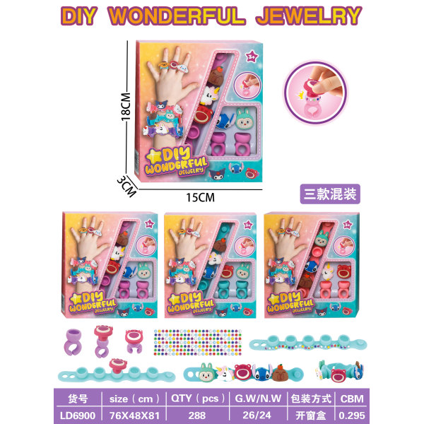 009547 Set creatie bratara cu inele