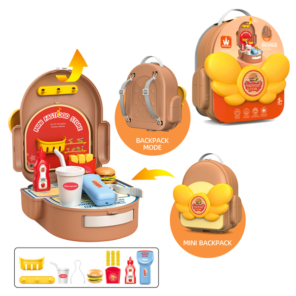 008554 Set in rucsac Hamburger