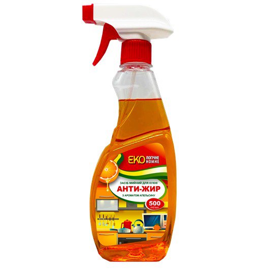 010678 Detergent bucătărie Anti-grăsime "EKOnom" 500 ml -Portocală