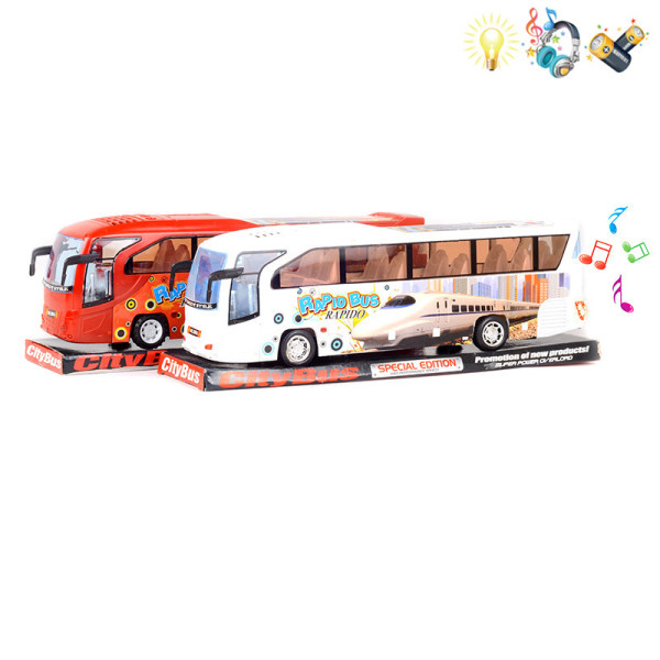 010334 Autobuz cu inertie cu muzica si limina