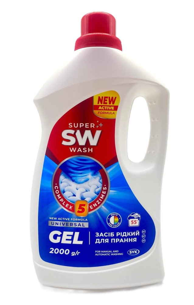 010634 Detergent lichid de rufe "SUPER WASH" UNIVERSAL 2200 ml