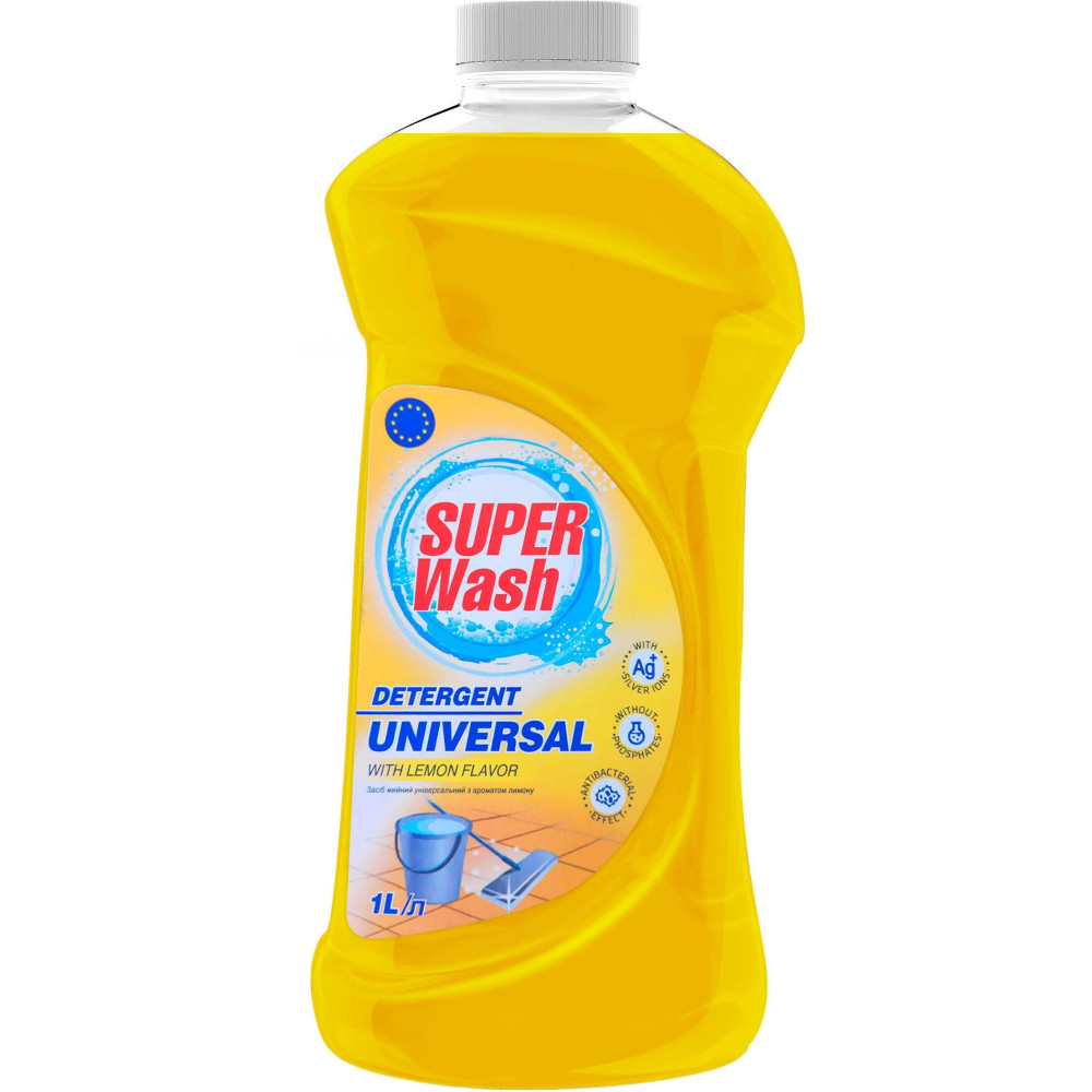 010660 Detergent universal de curățenie"SUPER WASH" 1000 ml -Lămâie