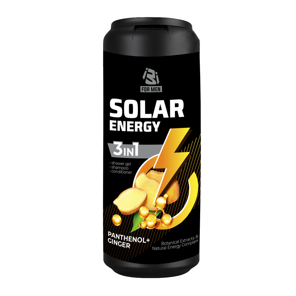 010577 Șampon + Gel de duș 3în1 pentru bărbați IZI SOLAR ENERGY 400 ml