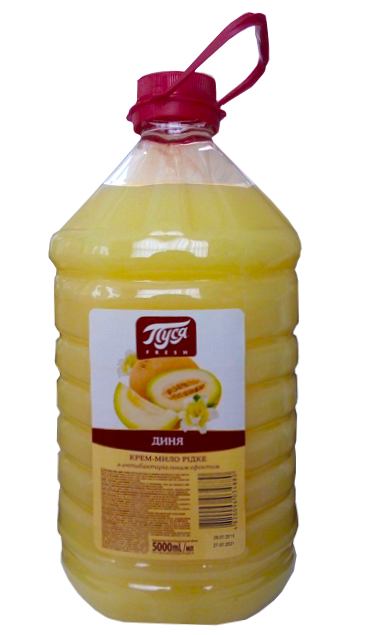 010617 Săpun lichid cremă "Pusea" Fresh 5000 ml - Pepene galbene