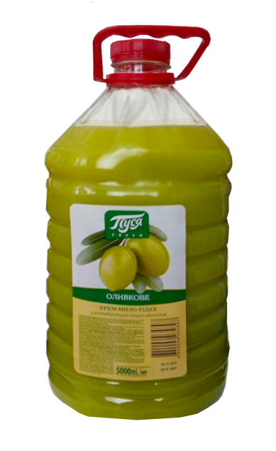 010618 Săpun lichid cremă  "Pusea" Fresh 5000 ml-Măslină