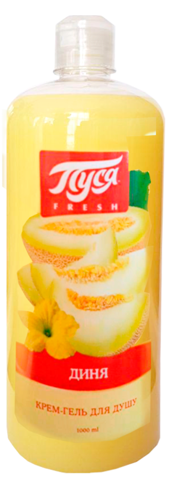 010627 Gel de duș  "Pusea" Fresh 1000 ml - Pepene galbene