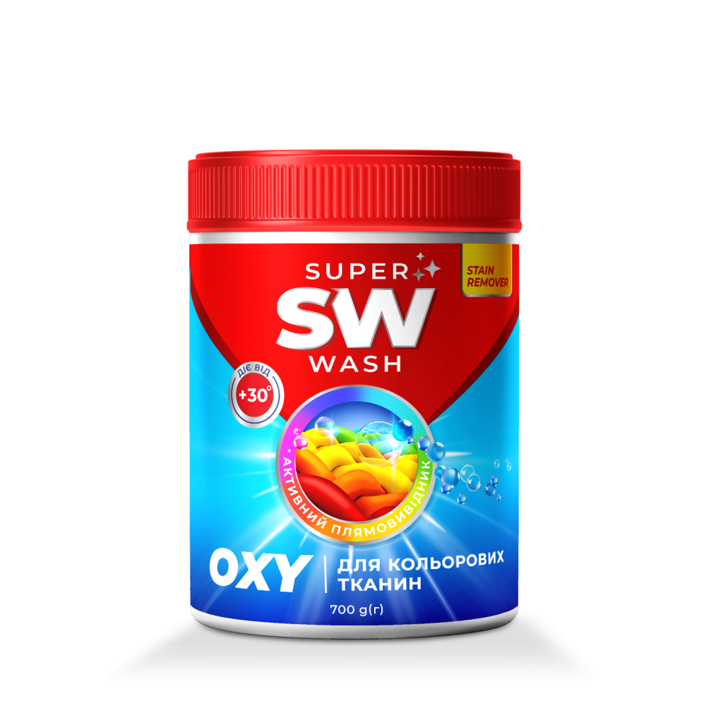 010643 Îndepărtător de pete OXY pentru colorat "SUPER WASH" 700 g