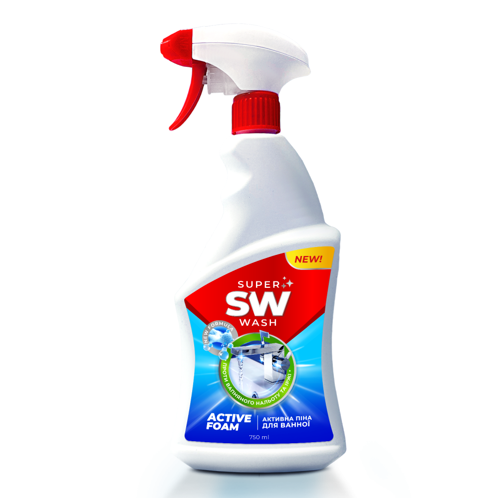 010663 Detergent pentru baie și sanitare Spumă activă "SUPER WASH" 750 ml