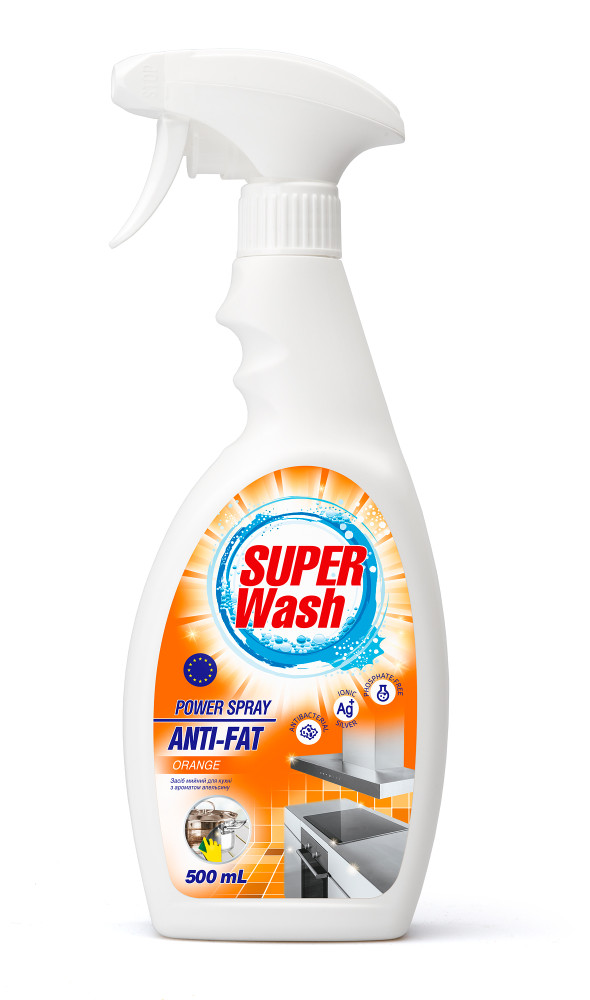 010666 Detergent de bucătărie Anti-grăsime "SUPER WASH" 500 ml (pulverizator)
