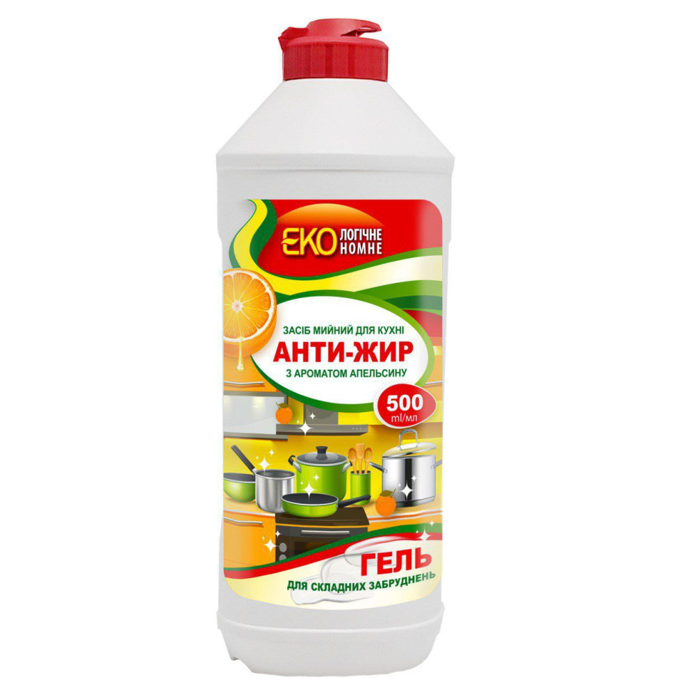 010679 Gel anti-grăsime bucătărie "EKOnom" 500 ml - Portocală