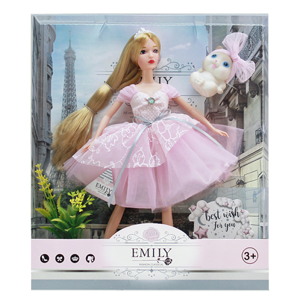 000266 Papusa cu pisica "Emily"