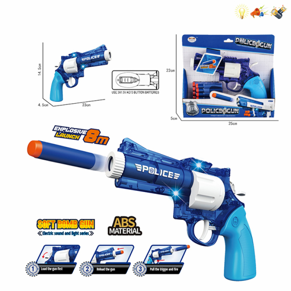 010727 Set arma cu gloante moi cu sunete si lumina
