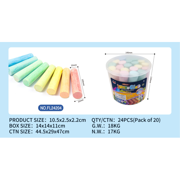 011109 Creta colorata 20pcs