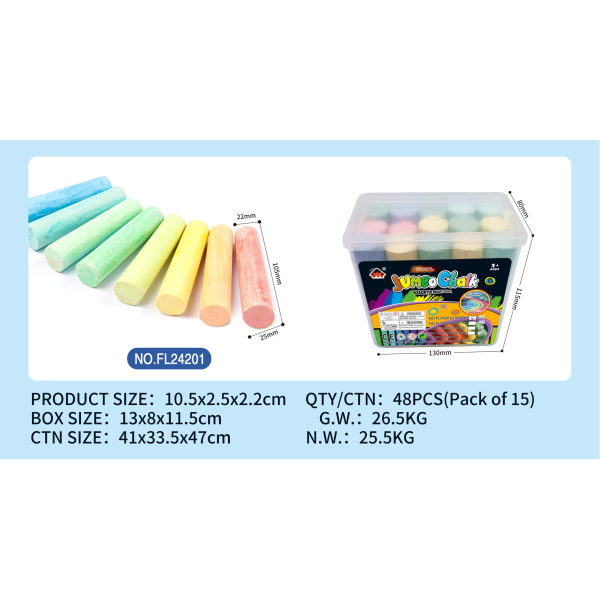011111 Creta colorata 15pcs