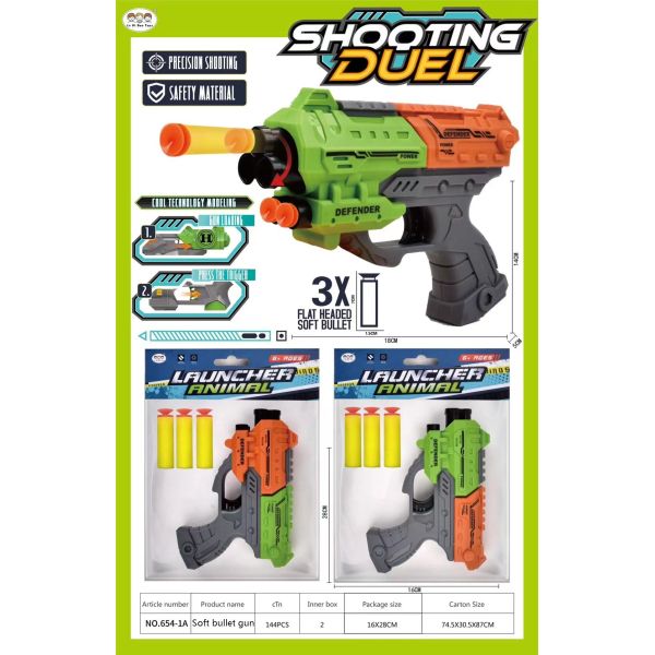 010729 Set arma cu gloante moi