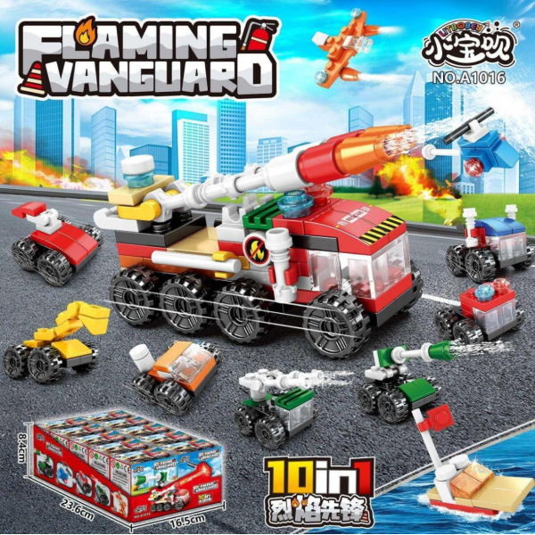 011033 Constructor Pompieri (set 10buc)