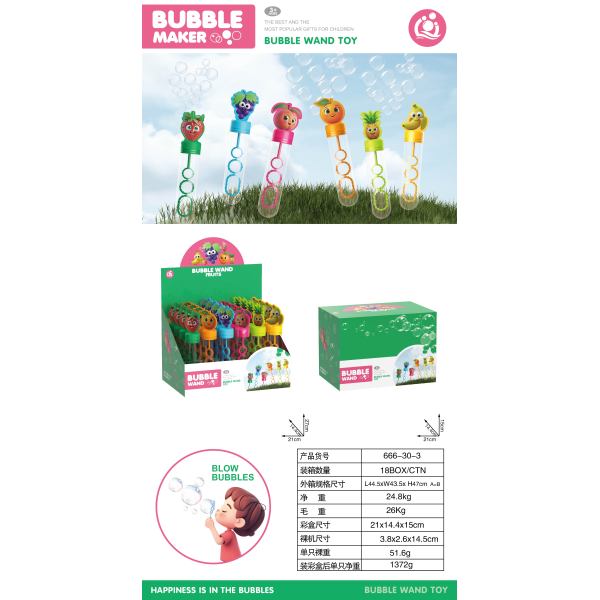 011053 Bule de sapun - Fructe 35ml (set 24buc)