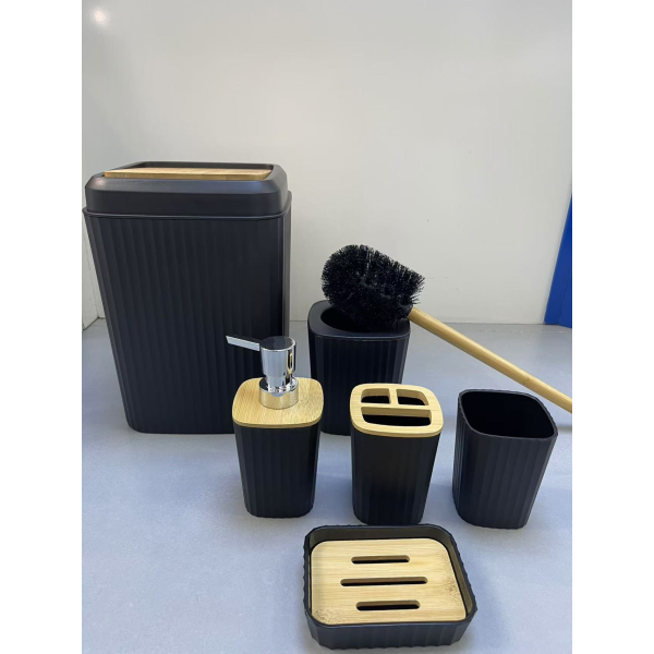 011658 Set pentru baie - negru