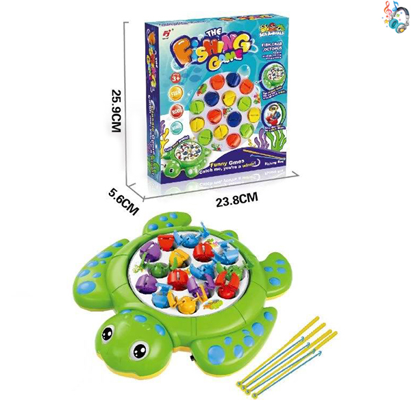011596 Set pescuit cu magnet cu muzica